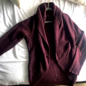 Maroon over sized chunky sweater